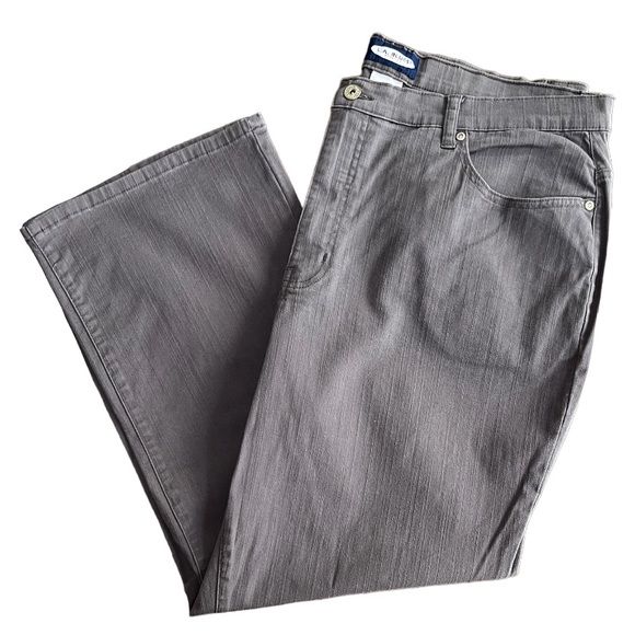 Gray Jeans L.A. Blues Stretch Jeans Plus Size 20 W Short Length Dressy Casual - Picture 9 of 12